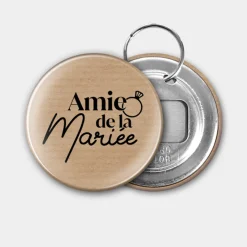 Accessoire kraft 56 mm personnalisé EVJF