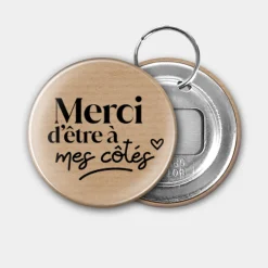 Accessoire kraft 56 mm personnalisé EVJF