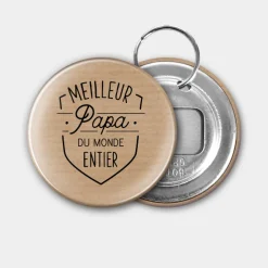 Accessoire kraft 56 mm personnalisé "Papa"