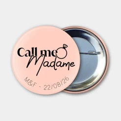 Badge EVJF personnalisé 56mm