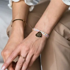 Bague chaine maille ronde plaqué or