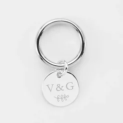 Bague EVJF jonc argent personnalisée médaille gravée 15 mm