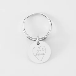 Bague ovale ouverte argent personnalisée médaille gravée 15 mm