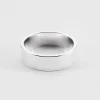 Bague personnalisée argent 7 mm - Nos petits imparfaits
