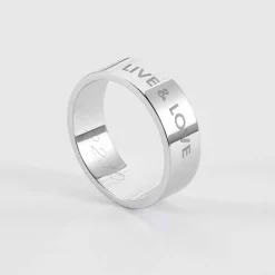 Bague personnalisée argent 7 mm