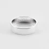 Bague personnalisée argent 5 mm