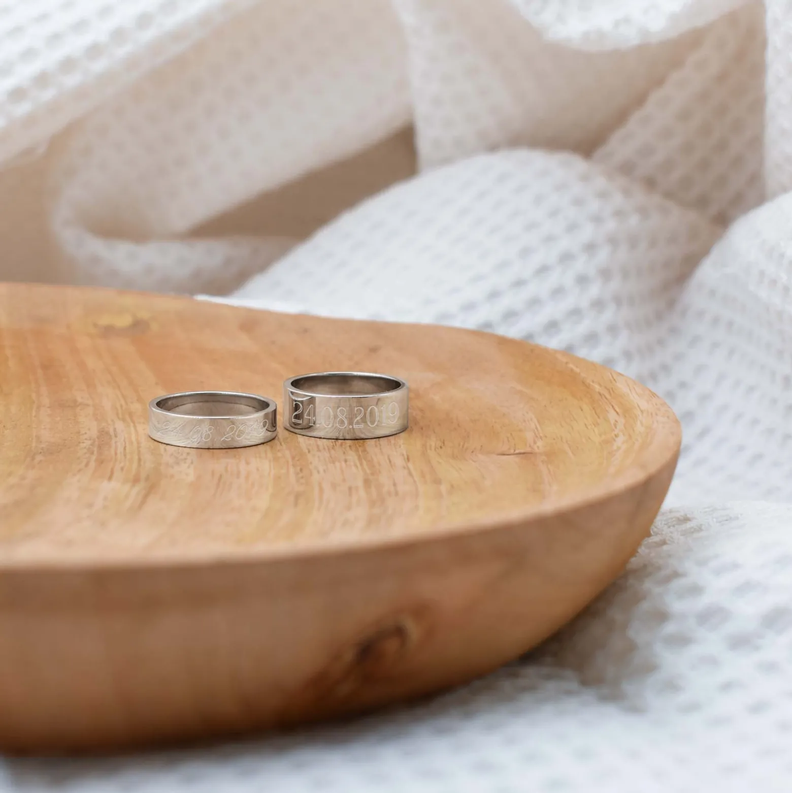 Bague personnalisée argent 5 mm