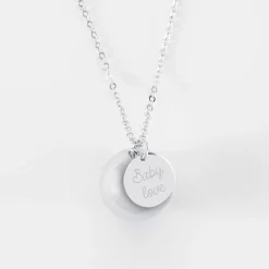 Bola de grossesse personnalisé médaille gravée acier 15 mm