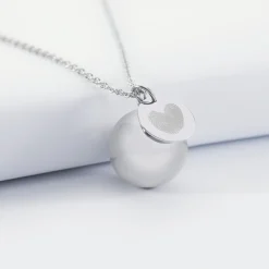 Bola de grossesse personnalisé médaille gravée acier 15 mm