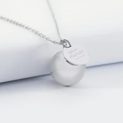 Bola de grossesse personnalisé médaille gravée acier 15 mm