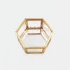 Boîte à bijoux personnalisée hexagonale 8x7x4 cm verre gravé - Edition spéciale "Super maîtresse"