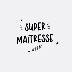 Boîte à bijoux personnalisée hexagonale 8x7x4 cm verre gravé - Edition spéciale "Super maîtresse"