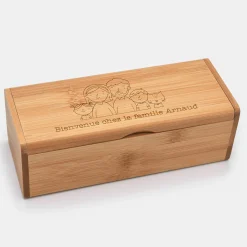 Boîte à lunettes personnalisée bois gravé - édition spéciale 