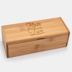 Boîte à lunettes personnalisée bois gravé