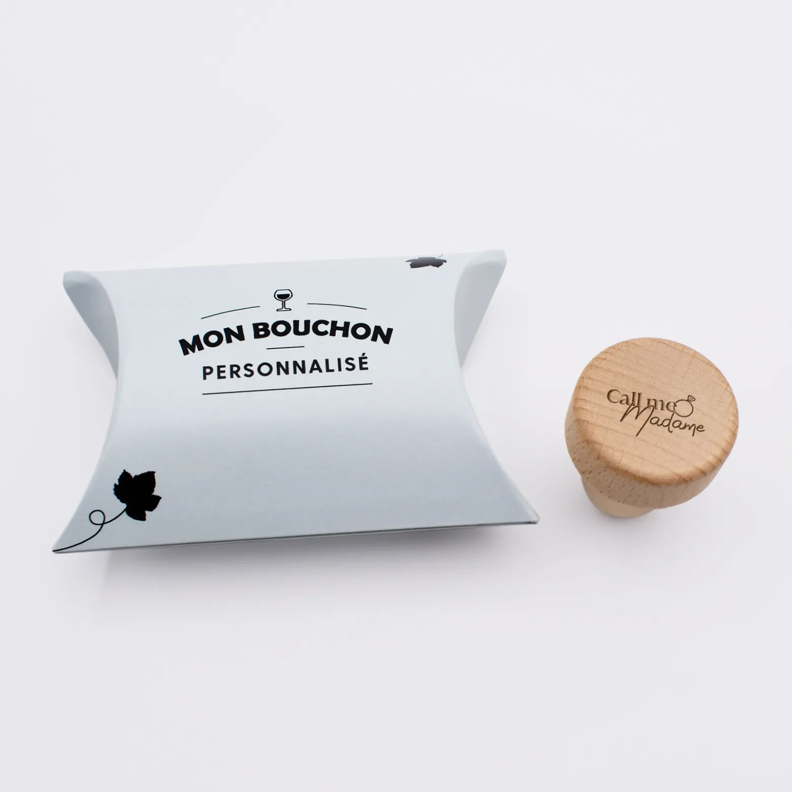 Bouchon de bouteille Mariée personnalisé bois gravé