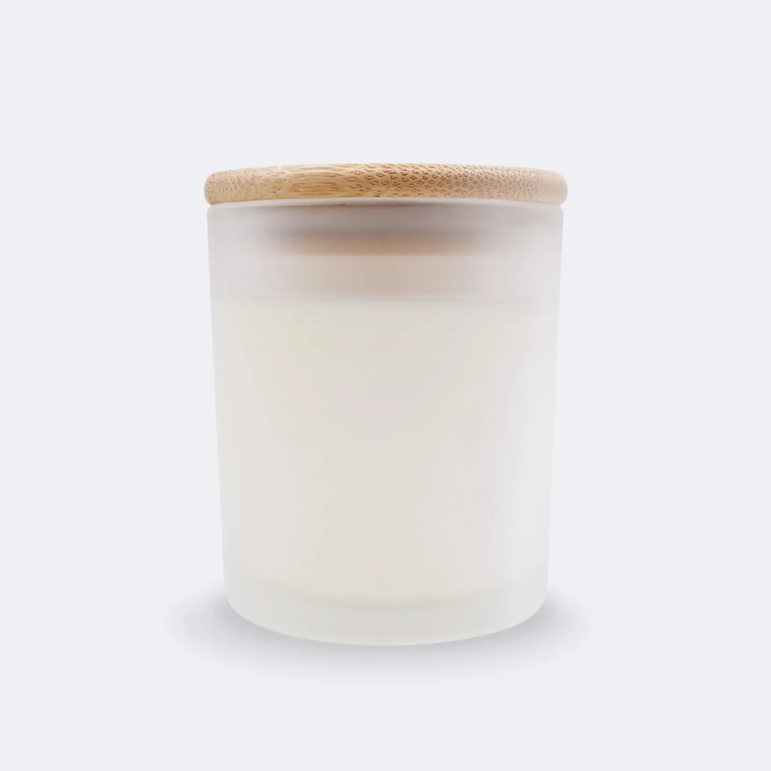 Bougie parfumée Fleur d'oranger personnalisé couvercle bois gravé