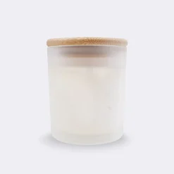 Bougie parfumée Fleur d'oranger personnalisé couvercle bois gravé - Nos petits imparfaits