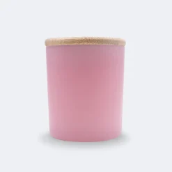 Bougie parfumée Sakura personnalisé couvercle bois gravé