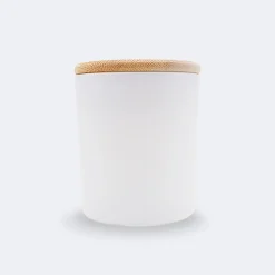 Bougie parfumée Sakura personnalisé couvercle bois gravé