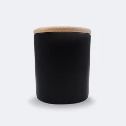 Bougie parfumée Vanille personnalisé couvercle bois gravé