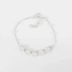 Bracelet chaîne pastilles estampillées 