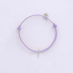 Bracelet cordon double personnalisé collection Chapitre argent - à composer