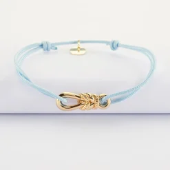 Bracelet cordon "Le lien" plaqué or - HappyBulle x Lilylovesfashion