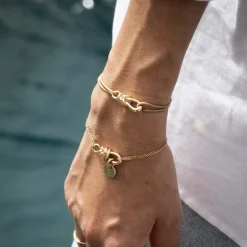 Bracelet cordon "Le lien" plaqué or - HappyBulle x Lilylovesfashion