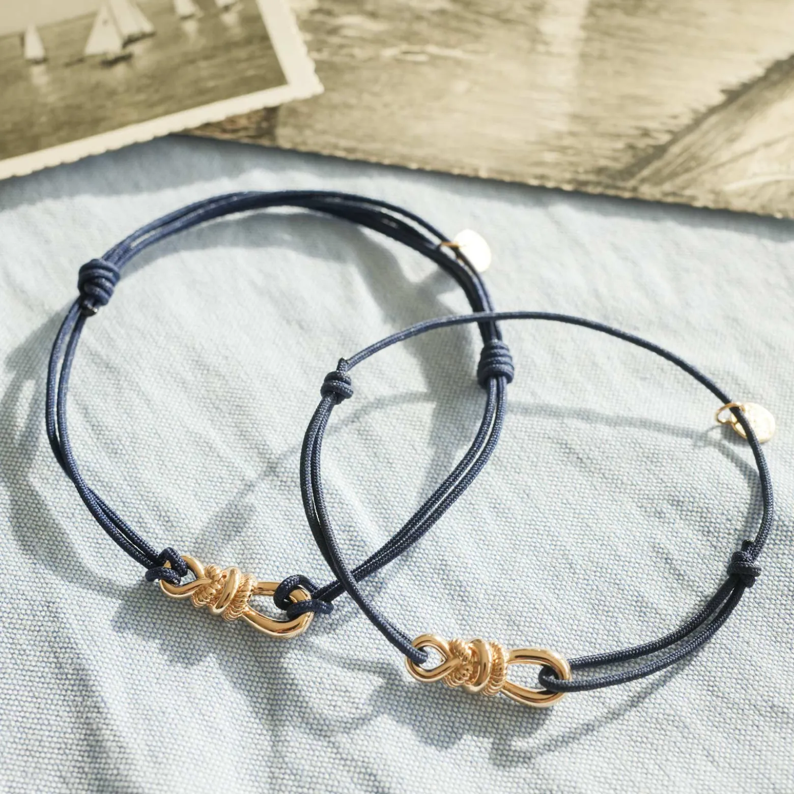 Bracelet cordon "Le lien" plaqué or - HappyBulle x Lilylovesfashion