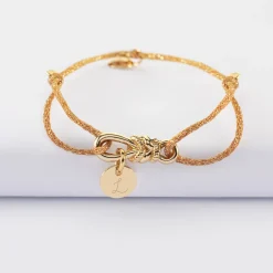 Bracelet cordon pailleté personnalisé 