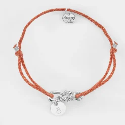 Bracelet cordon pailleté personnalisé 