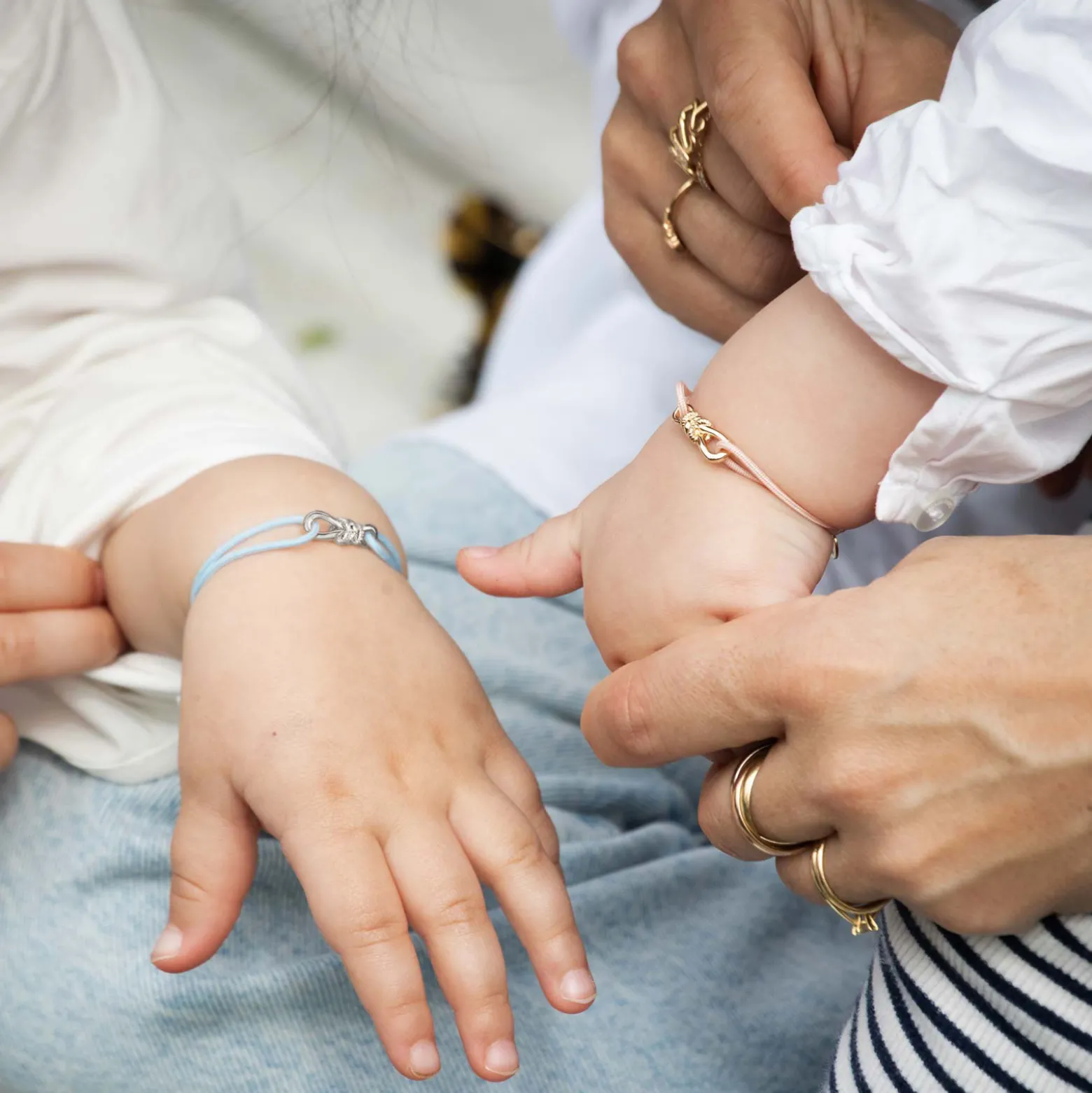 Bracelet enfant cordon "Le lien" plaqué or - HappyBulle x Lilylovesfashion