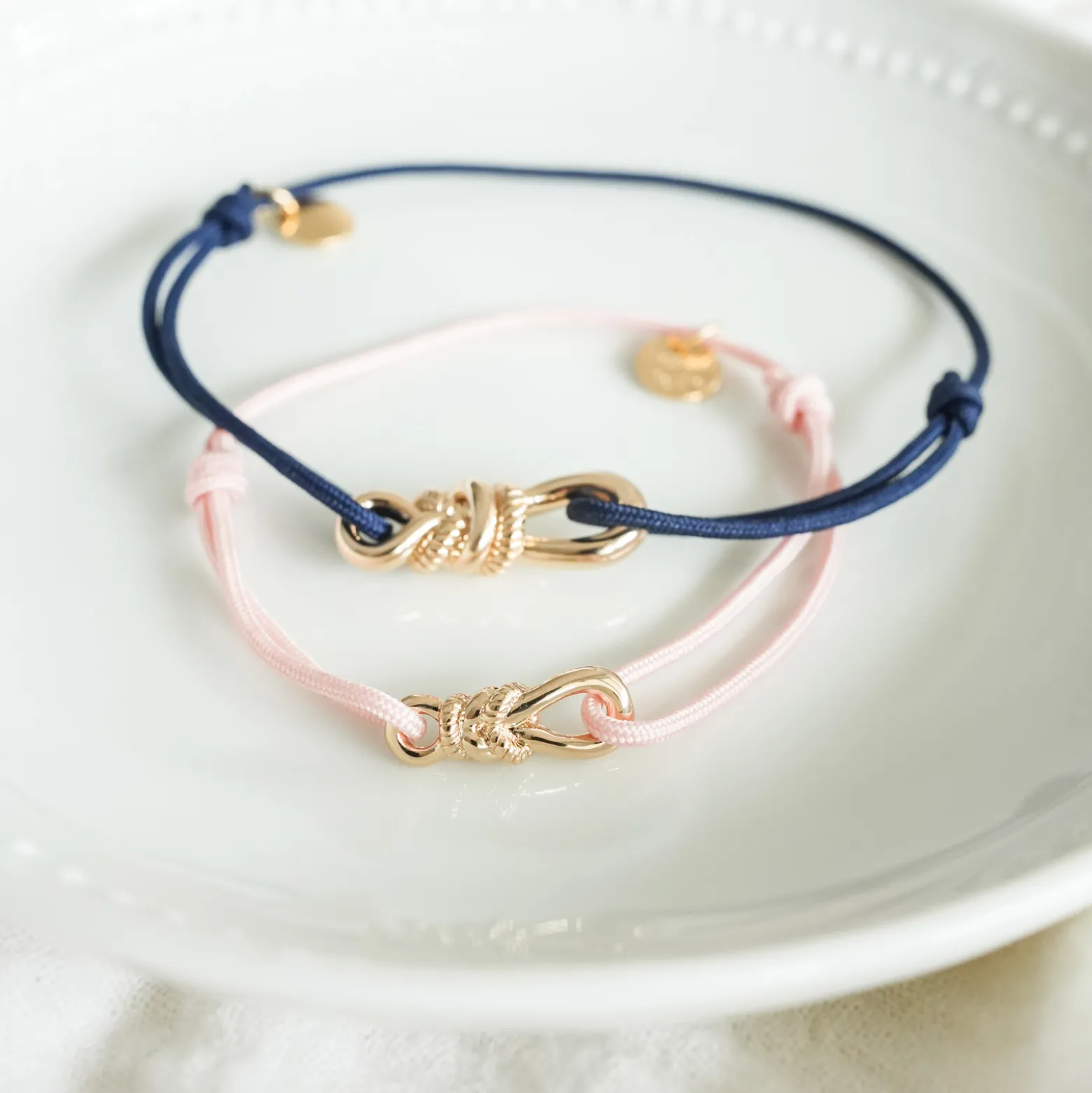 Bracelet enfant cordon "Le lien" plaqué or - HappyBulle x Lilylovesfashion