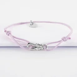 Bracelet enfant cordon "Le lien" argent - HappyBulle x Lilylovesfashion