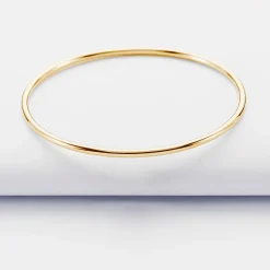 Bracelet enfant jonc plaqué or
