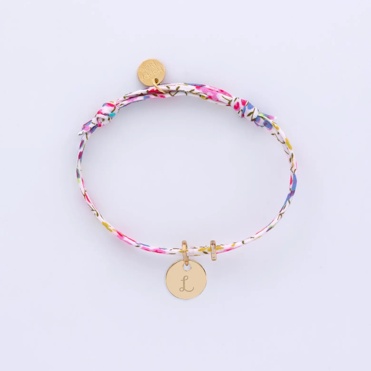 Bracelet enfant Liberty personnalisé collection Chapitre plaqué or - à composer