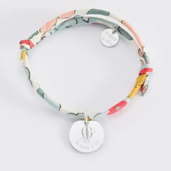 Bracelet enfant Liberty personnalisé médaille gravée argent 15 mm - Edition spéciale KIDS
