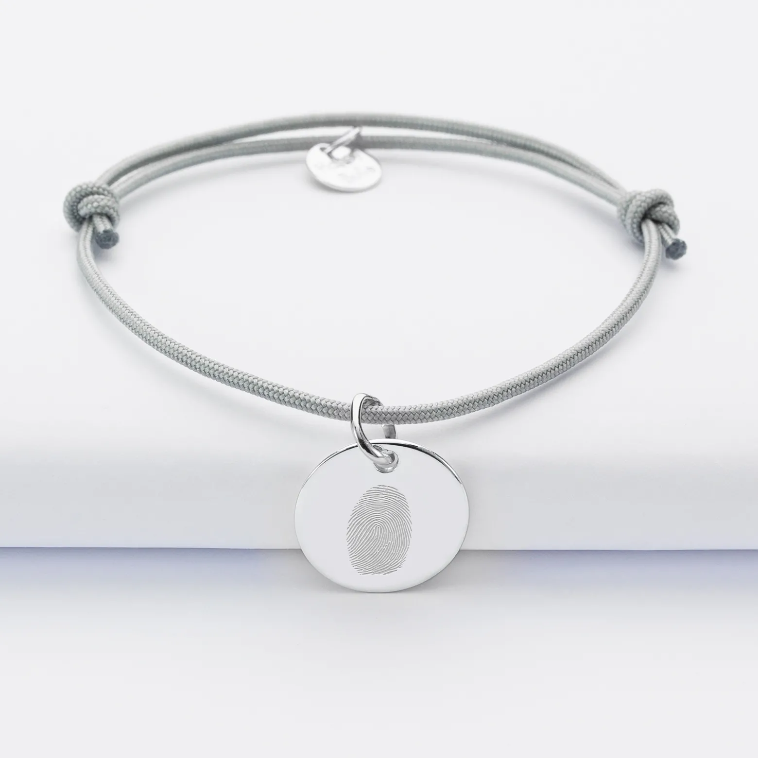 Bracelet EVJF personnalisé médaille gravée argent dormeuse 15mm