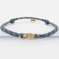 Bracelet homme cordage marin simple "Le lien" plaqué or - HappyBulle x Lilylovesfashion