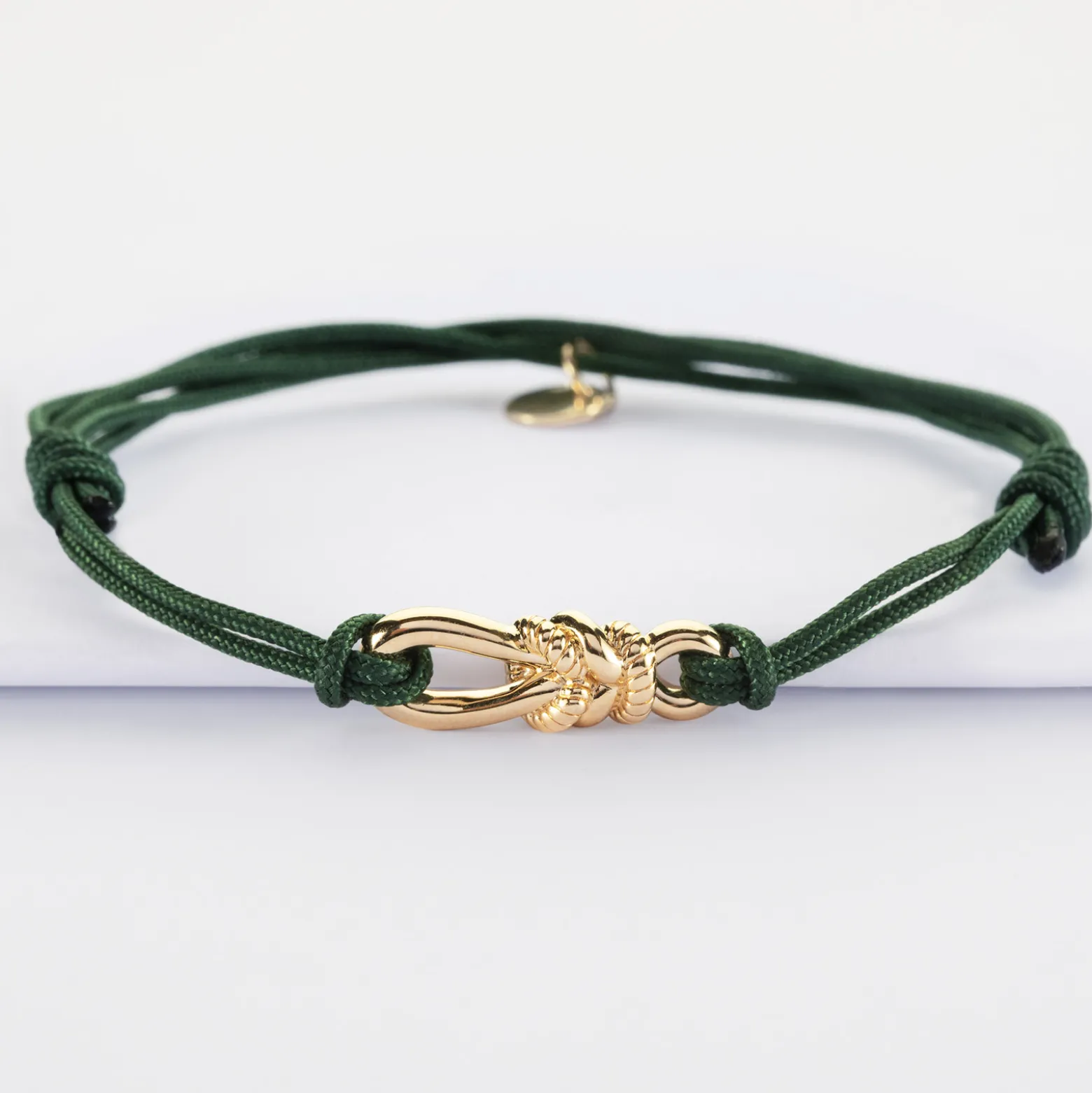 Bracelet homme cordon double "Le lien" plaqué or - HappyBulle x Lilylovesfashion