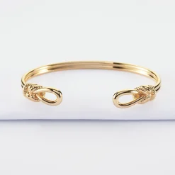 Bracelet jonc "Le lien" plaqué or - HappyBulle x Lilylovesfashion