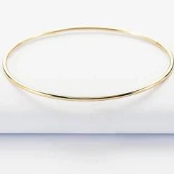 Bracelet jonc plaqué or