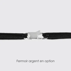 Bracelet Meilleur papa cordon doublé médaille gravée argent 2 trous 20 mm