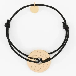 Bracelet personnalisé médaille gravée plaqué or cible soleil 20 mm