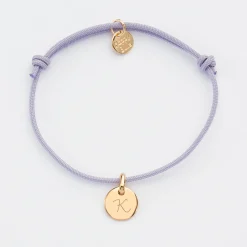 Bracelet personnalisé médaille gravée plaqué or 10 mm