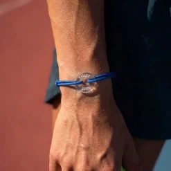 Bracelet personnalisé médaille gravée acrylique cible ronde 21 mm