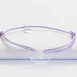 Bracelet personnalisé médaille gravée acrylique cible coeur 21 mm