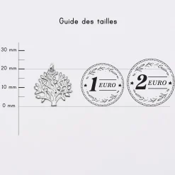 Breloque arbre de vie argent 20 mm