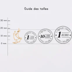 Breloque colombe plaqué or 18 mm