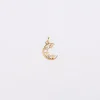Breloque lune scintillante plaqué or 11 mm - HappyBulle x Capucine